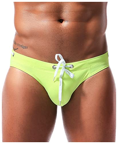 Men's Sexy Breathable Swim Briefs Quick Dry Tagless Bikini Swimwear