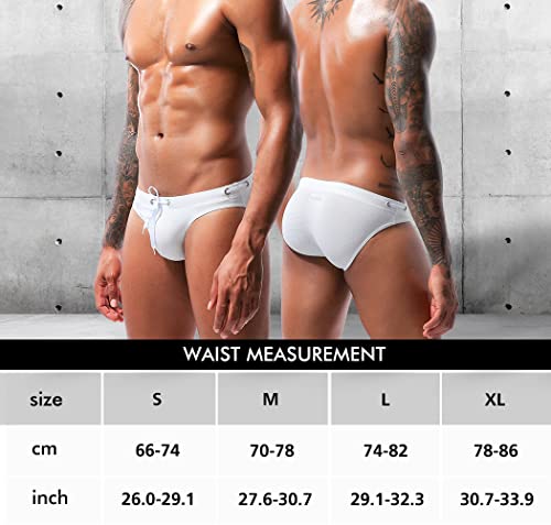 Men's Sexy Breathable Swim Briefs Quick Dry Tagless Bikini Swimwear