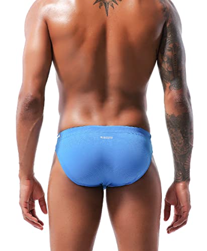 Men's Sexy Breathable Swim Briefs Quick Dry Tagless Bikini Swimwear