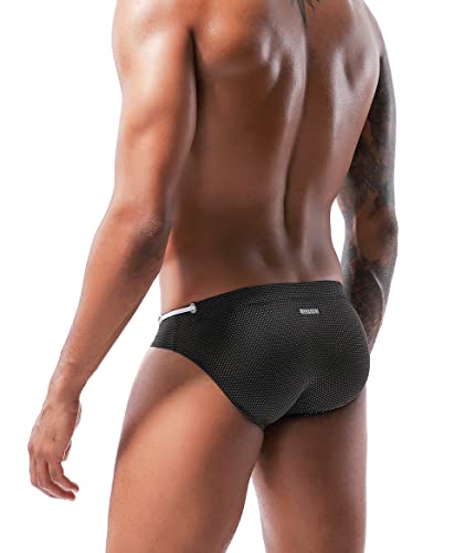 Men's Sexy Breathable Swim Briefs Quick Dry Tagless Bikini Swimwear