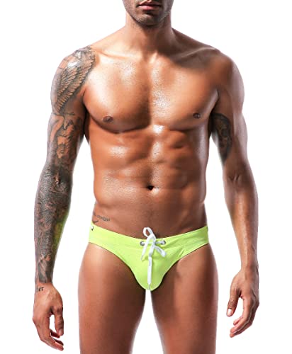Men's Sexy Breathable Swim Briefs Quick Dry Tagless Bikini Swimwear