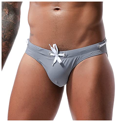Men's Sexy Breathable Swim Briefs Quick Dry Tagless Bikini Swimwear