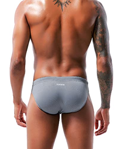 Men's Sexy Breathable Swim Briefs Quick Dry Tagless Bikini Swimwear