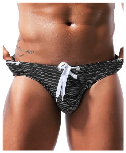 Men's Sexy Breathable Swim Briefs Quick Dry Tagless Bikini Swimwear