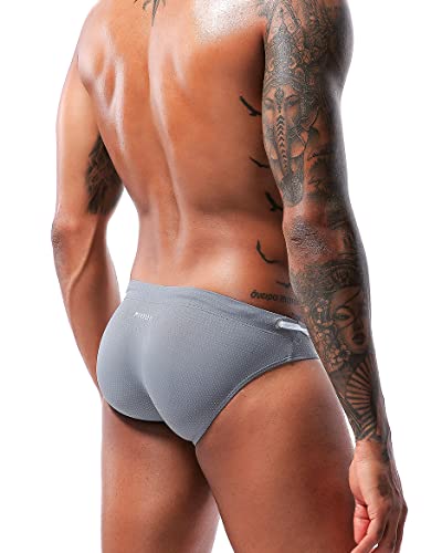 Men's Sexy Breathable Swim Briefs Quick Dry Tagless Bikini Swimwear