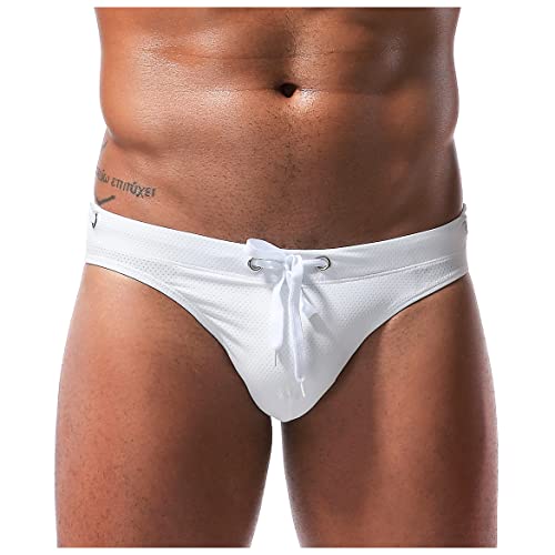 Men's Sexy Breathable Swim Briefs Quick Dry Tagless Bikini Swimwear