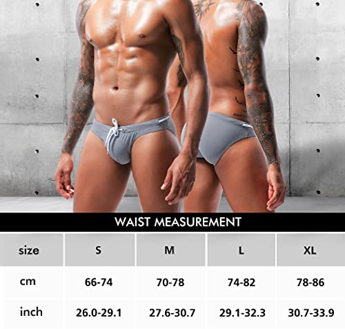 Men's Sexy Breathable Swim Briefs Quick Dry Tagless Bikini Swimwear