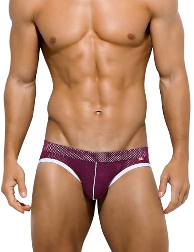 Suspensorio sexy de malla para hombre, ropa interior deportiva