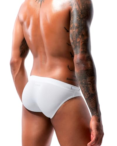 Men's Sexy Breathable Swim Briefs Quick Dry Tagless Bikini Swimwear