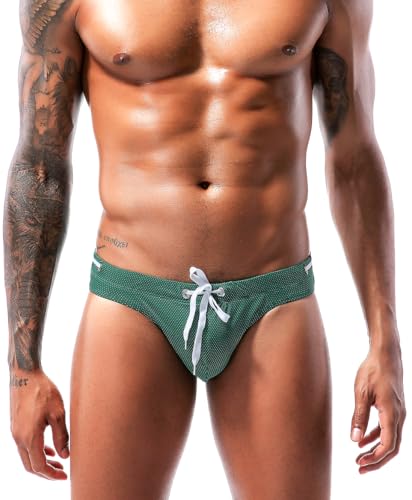 Men's Sexy Breathable Swim Briefs Quick Dry Tagless Bikini Swimwear