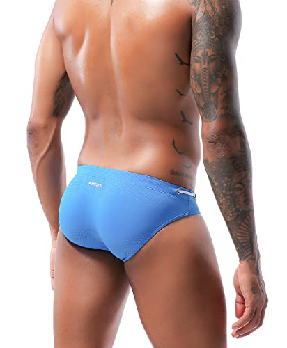 Men's Sexy Breathable Swim Briefs Quick Dry Tagless Bikini Swimwear