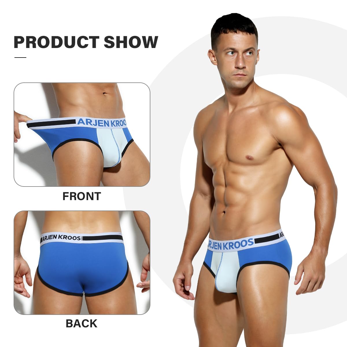 Men's Sexy Boxer Briefs Underwear Breathable Cotton Athletic Supporter