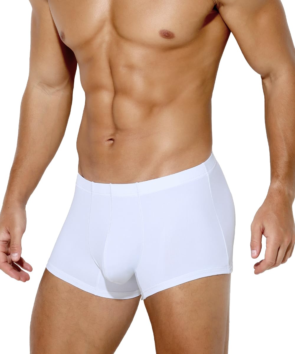 Men's Sexy Silky Trunks Underwear Boxer Briefs