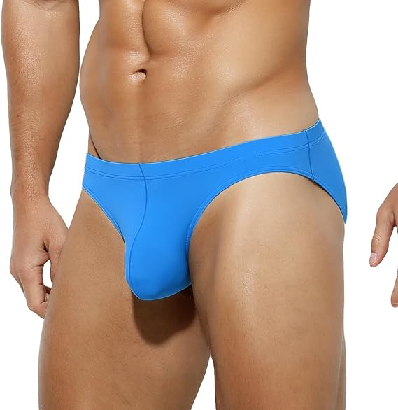 Men's Solid Briefs Soft Low Rise Underpants