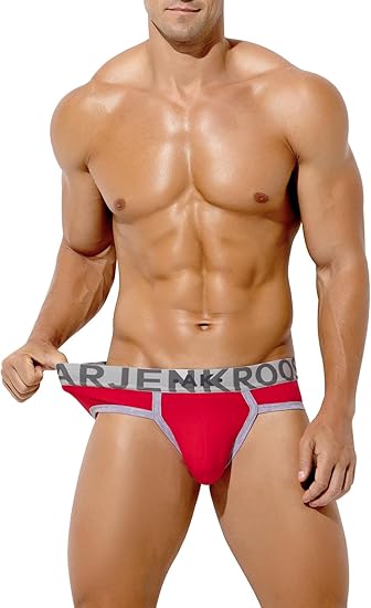 Men's Cotton Sport Briefs Sexy Low Rise Briefs Athletic Pouch Underwear