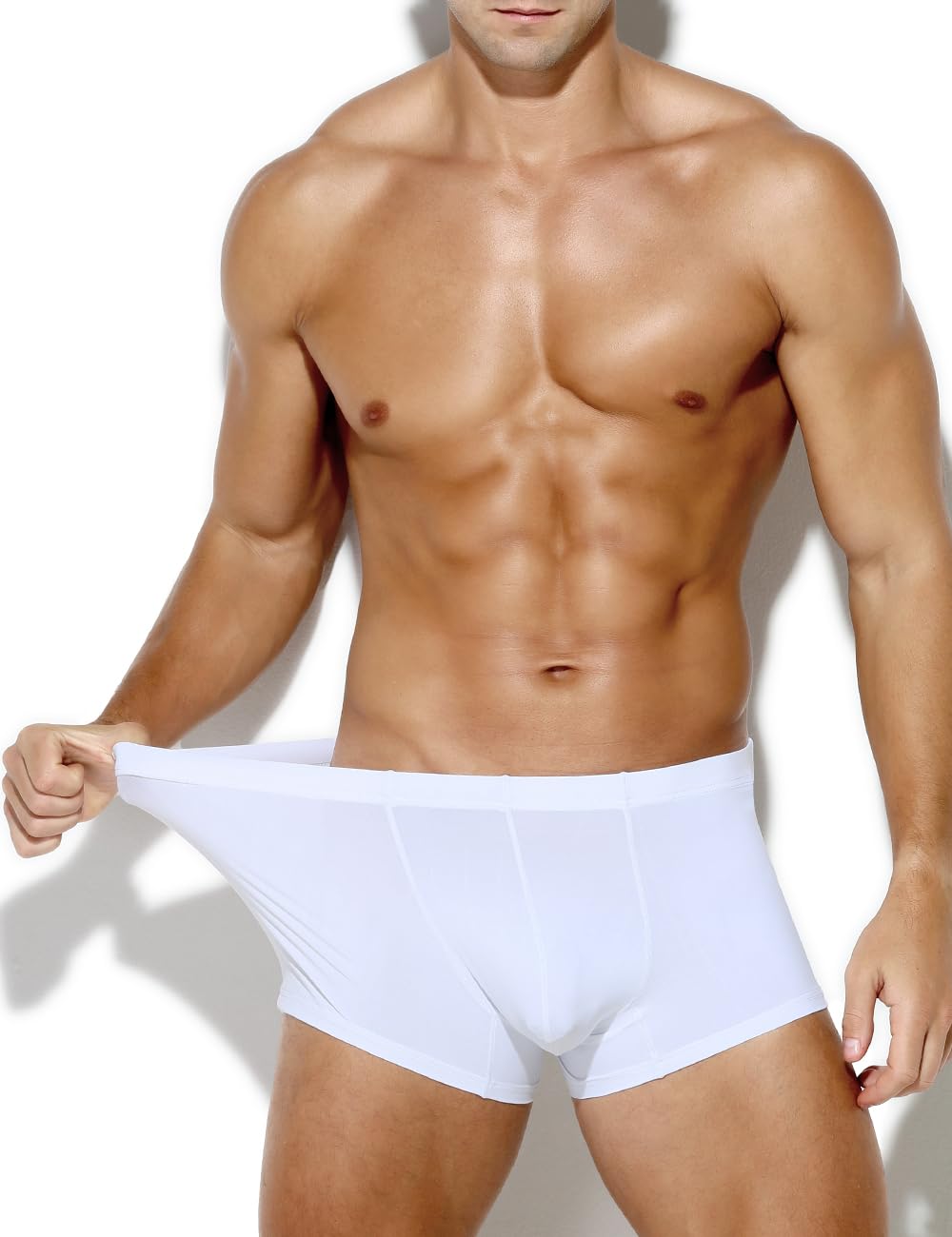 Men's Sexy Silky Trunks Underwear Boxer Briefs