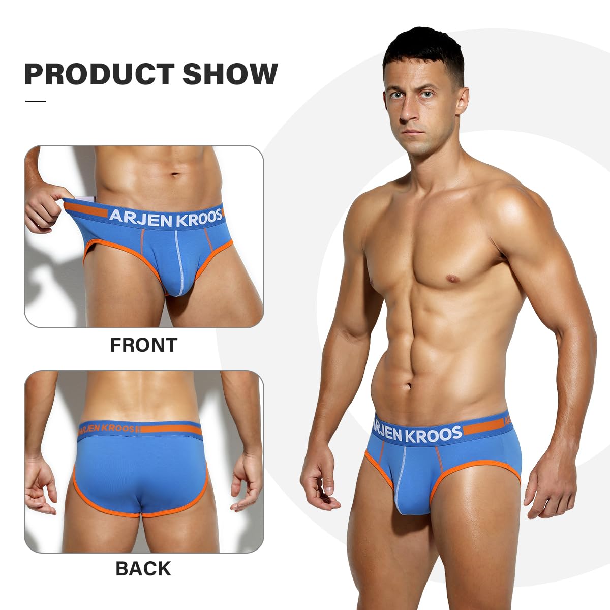 Men's Sexy Boxer Briefs Underwear Breathable Cotton Athletic Supporter