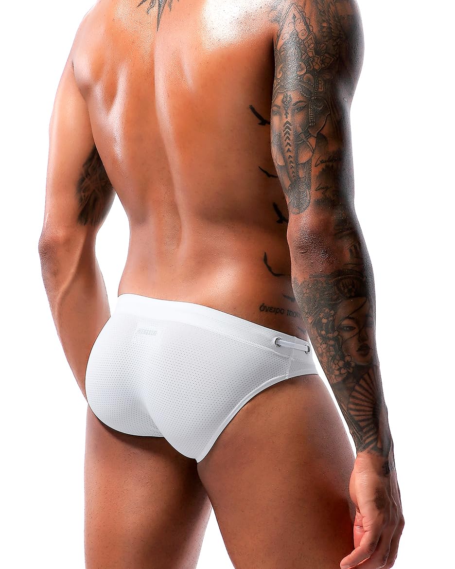 Men's Sexy Breathable Swim Briefs Quick Dry Tagless Bikini Swimwear