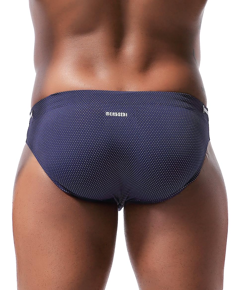 Men's Sexy Breathable Swim Briefs Quick Dry Tagless Bikini Swimwear