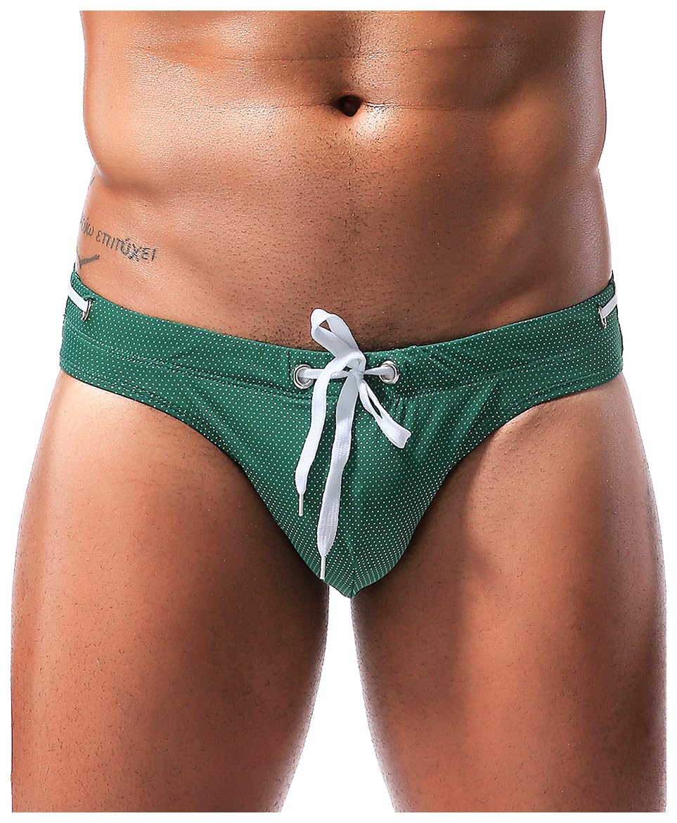 Men's Sexy Breathable Swim Briefs Quick Dry Tagless Bikini Swimwear