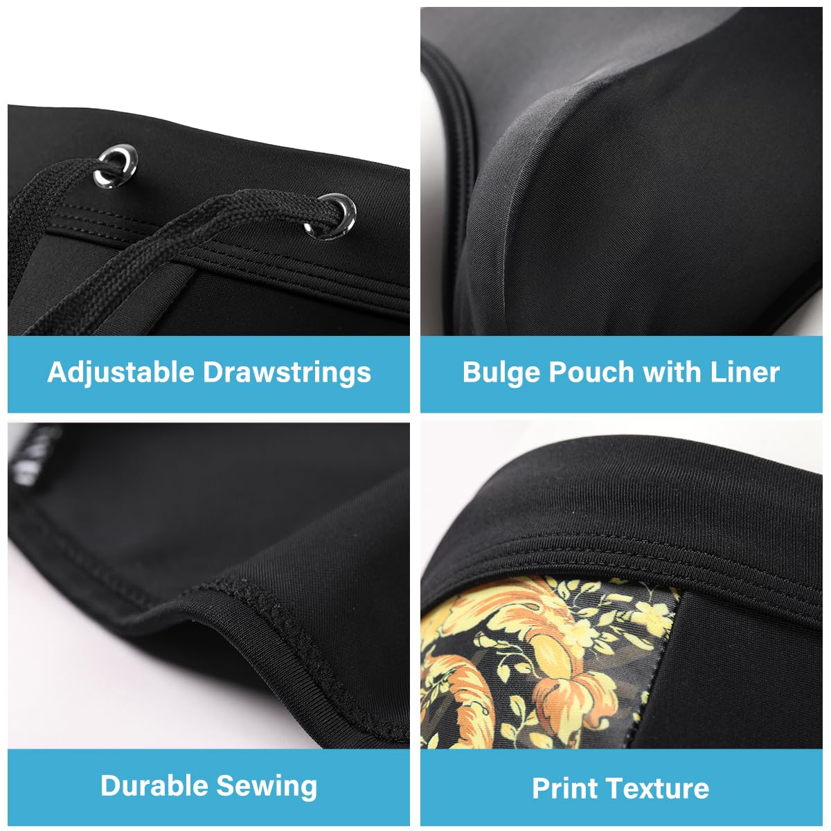 Men's Swimsuit Printed Swim Briefs Pattern Bikini Swimwear