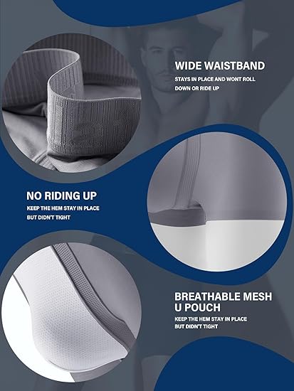 Boxer Briefs Quick Dry Trunks Breathable U-Pouch Underpants