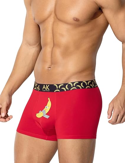 Men's Valentines Funny Novelty Underwear Trunks Sexy Cotton Boxer Briefs for Men