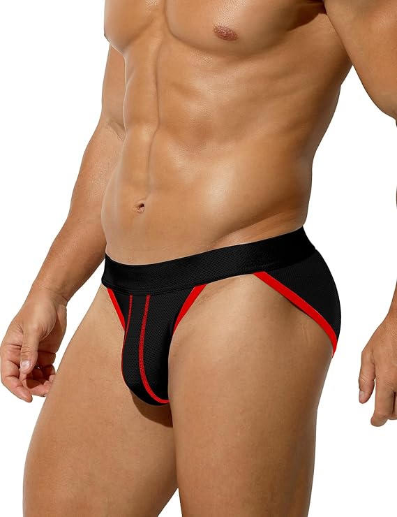 Mens Briefs Mesh Men's Underwear Low Rise Waist Sexy Sports Underwear