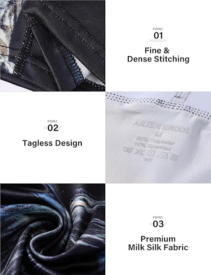 Men's Compression Shorts Athletic Workout Running Performance Underwear Long Boxer Briefs
