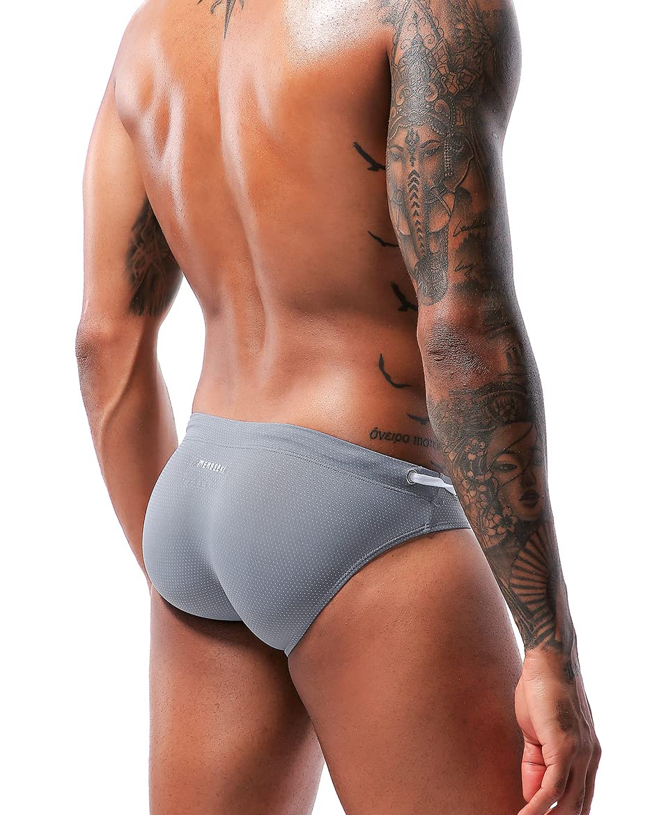 Men's Sexy Breathable Swim Briefs Quick Dry Tagless Bikini Swimwear