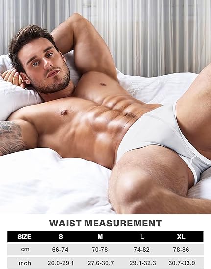 Men's Solid Briefs Soft Low Rise Underpants