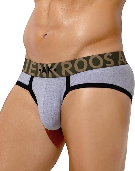 Men's Cotton Sport Briefs Sexy Low Rise Briefs Athletic Pouch Underwear