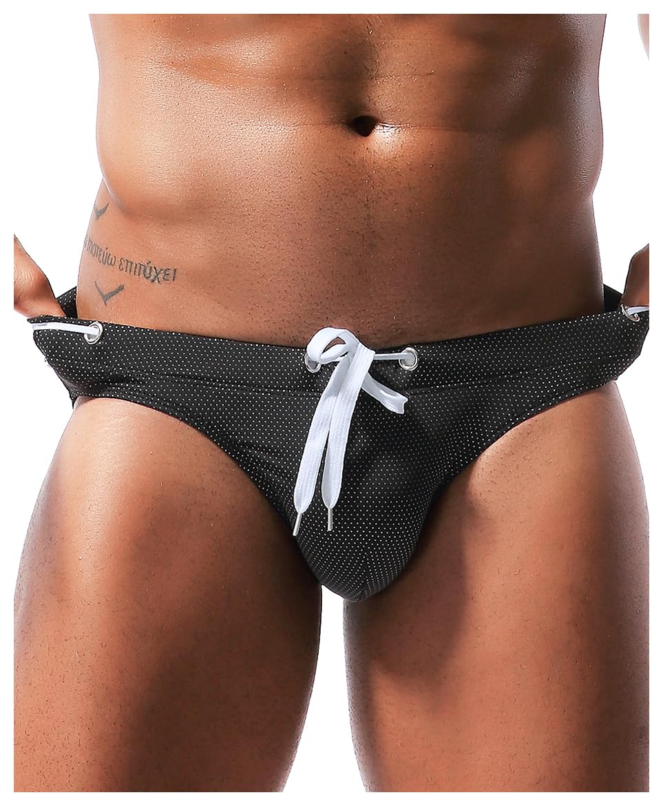 Men's Sexy Breathable Swim Briefs Quick Dry Tagless Bikini Swimwear
