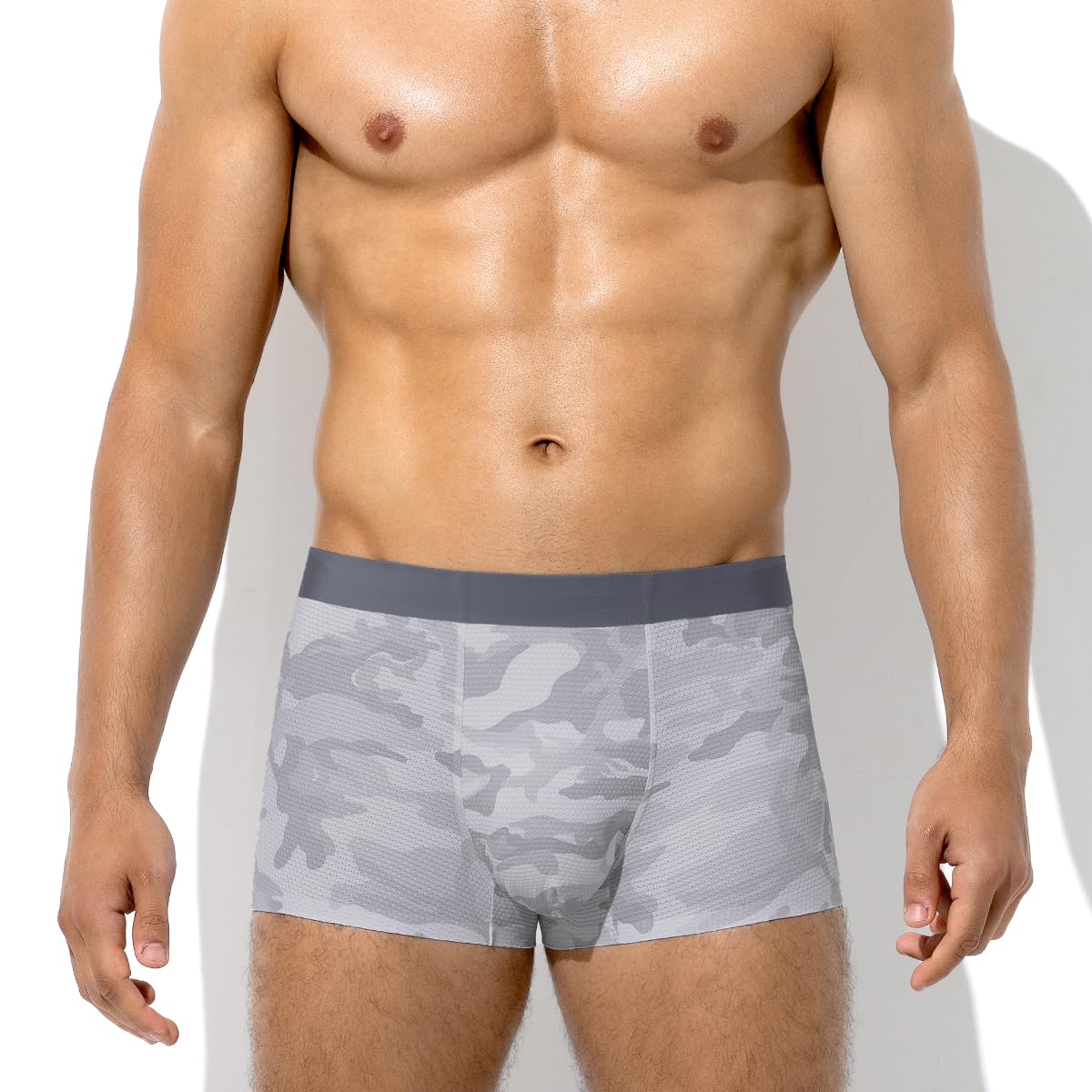 Men's Boxer Briefs - Silky Breathable Underwear for Men