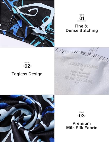 Men's Compression Shorts Athletic Workout Running Performance Underwear Long Boxer Briefs