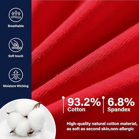 Men's Valentines Funny Novelty Underwear Trunks Sexy Cotton Boxer Briefs for Men