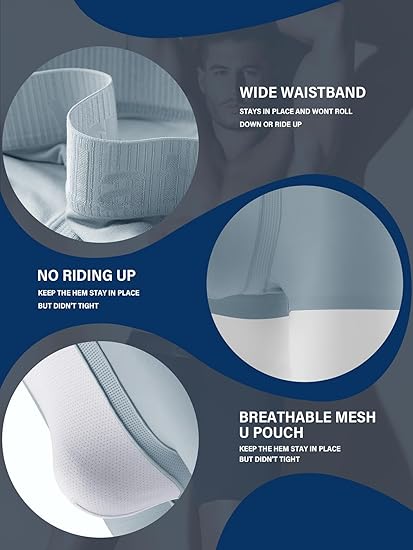 Boxer Briefs Quick Dry Trunks Breathable U-Pouch Underpants