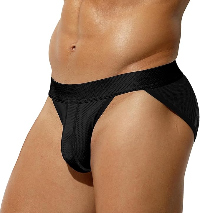 Mens Briefs Mesh Men's Underwear Low Rise Waist Sexy Sports Underwear