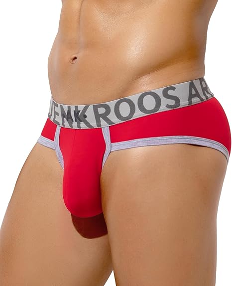 Men's Cotton Sport Briefs Sexy Low Rise Briefs Athletic Pouch Underwear