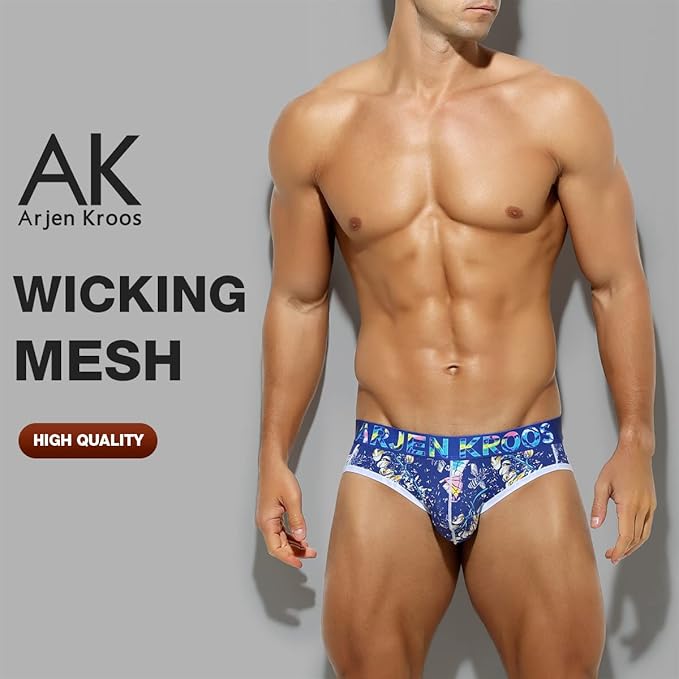 Arjen Kroos - Men's Breathable Mesh Jock Strap Athletic Supporter Underwear Sexy Camo Gym Jockstrap - Arjen Kroos - Navy Blue - AK702518M
#color_navy blue
