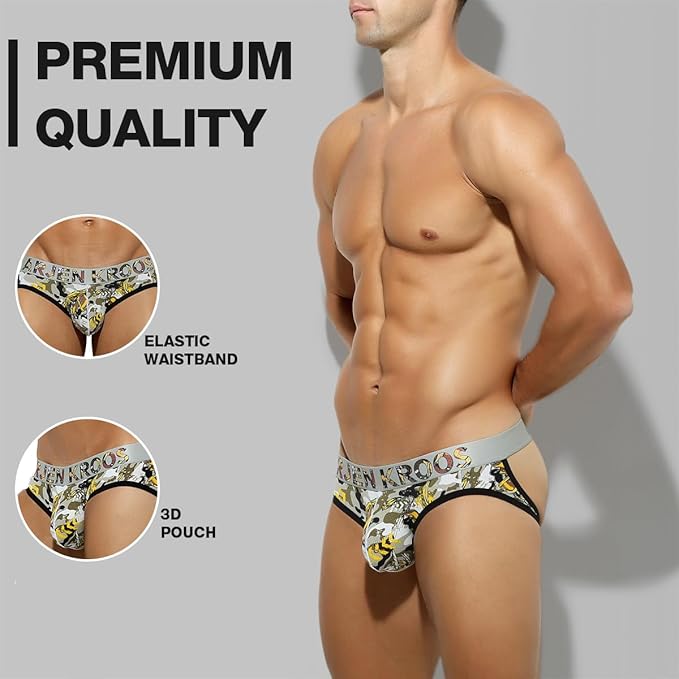 Arjen Kroos - Men's Breathable Mesh Jock Strap Athletic Supporter Underwear Sexy Camo Gym Jockstrap - Arjen Kroos - Silver - AK702503M
#color_silver