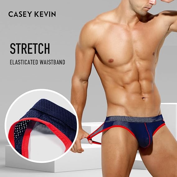 Arjen Kroos - Men's Jockstrap Sexy Mesh Jock Strap Athletic Underwear - Arjen Kroos - Navy Blue - AK7003181S
#color_navy blue