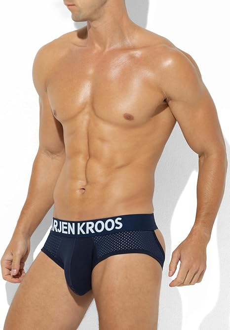 Arjen Kroos - Men's Jockstrap Underwear Sexy Mesh Jock Strap - Arjen Kroos - Navy Blue - AK215050S
#color_navy blue