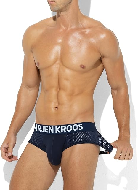 Arjen Kroos - Men's Jockstrap Underwear Sexy Mesh Jock Strap - Arjen Kroos - Navy Blue - AK215050S
#color_navy blue