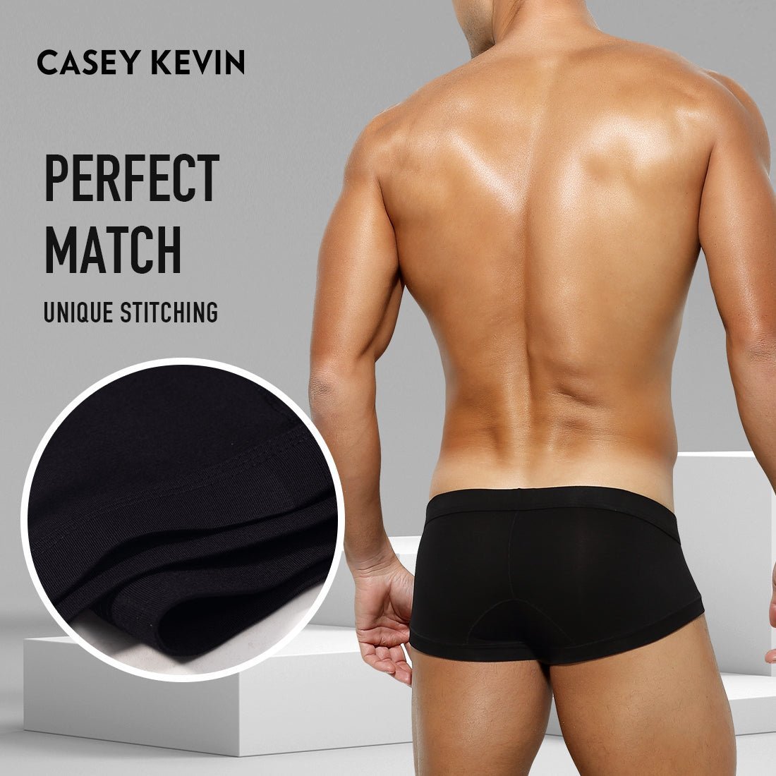Arjen Kroos - Men's Sexy Breathable Boxer Trunks - Arjen Kroos - Black - AK214601S
#color_black