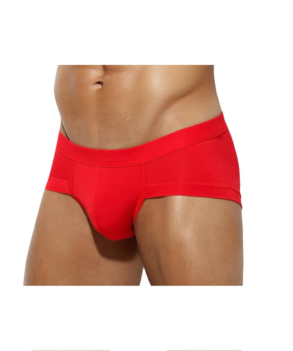 #color_red Arjen Kroos - Men's Sexy Breathable Boxer Trunks - Arjen Kroos - Red - AK214605S
 #color_red