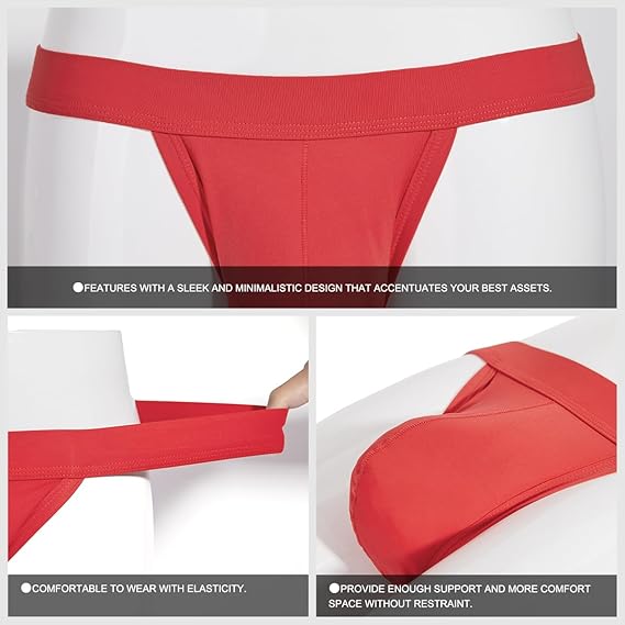 Herren Sexy Tanga Low Rise G-String Beutel Unterwäsche Bikini