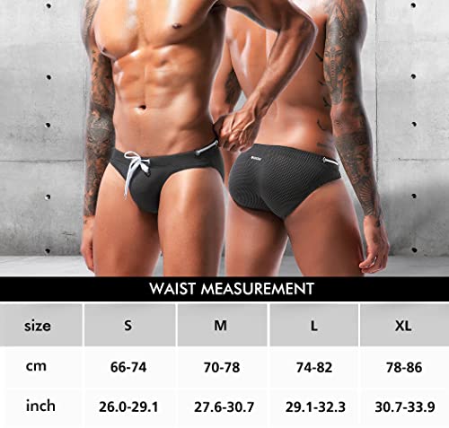 Men's Sexy Breathable Swim Briefs Quick Dry Tagless Bikini Swimwear