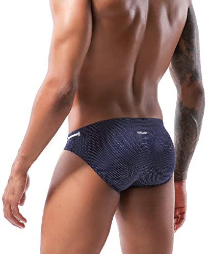 Men's Sexy Breathable Swim Briefs Quick Dry Tagless Bikini Swimwear