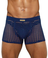 Men's Sexy Breathable Mesh Boxer Briefs Soft Stretch Trunks